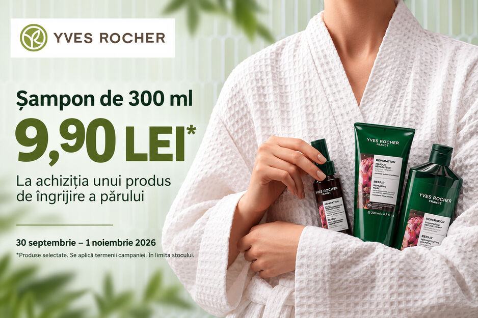 Șampon de 300 ml la doar 9,90 lei