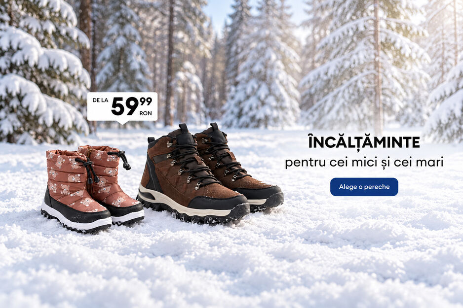 Încălțăminte de iarnă de la 59,99 lei
