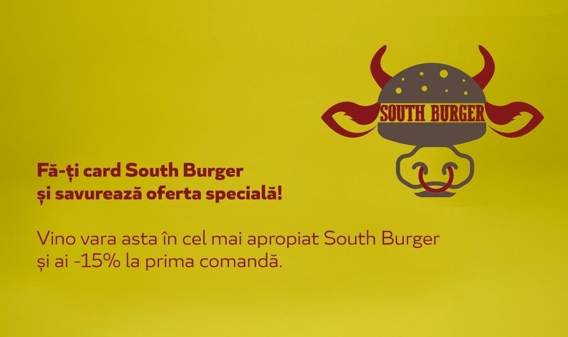 Ofertă -15% la prima comandă - South Burger