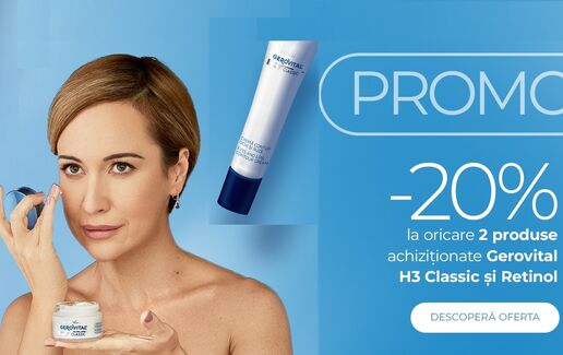 -20% la Gerovital H3 Classic și Retinol