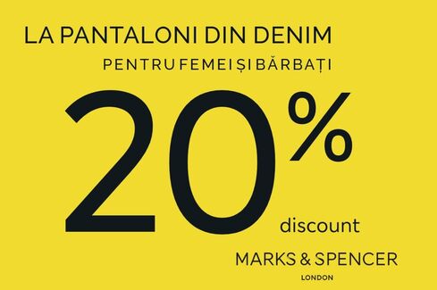 -20% la pantalonii din denim pentru femei si barbati