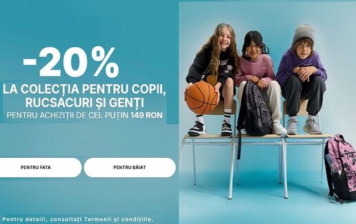 -20% la rucsacuri și genți 4F