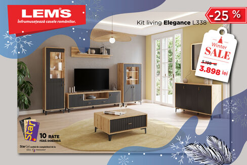 -25% REDUCERE la noul kit living Ellegance L338