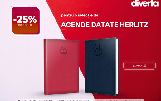 -25% pentru o selecție de agende datate Herlitz