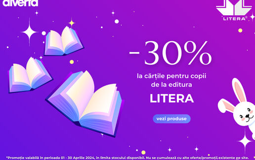 -30% cărțile pentru copii de la Litera