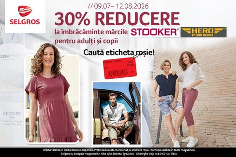 -30% la mărcile Stooker și Hero