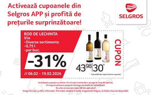 -31% la vinurile Rod de Lechința