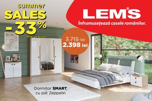 -33% reducere la Dormitor Smart cu pat Zeppelin