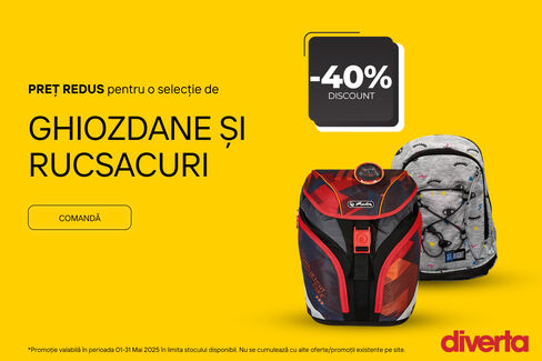 -40% la o selecție de ghiozdane și rucsacuri