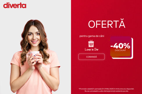 -40% pentru gama de căni Lemn în dar