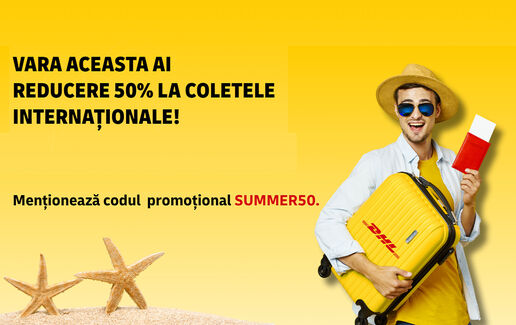 -50% pentru colete internaționale