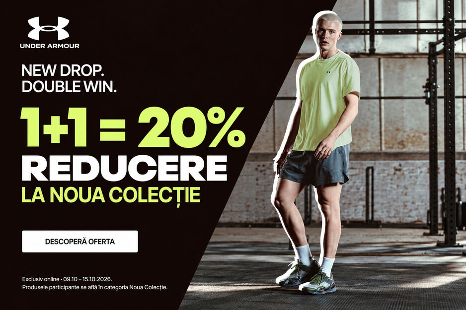 1+1 = 20% reducere la Noua Colecție