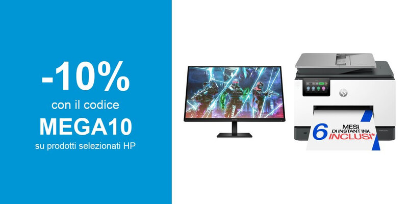Cupon 10% di sconto sui prodotti selezionati con coupon MEGA10 - Hp.com