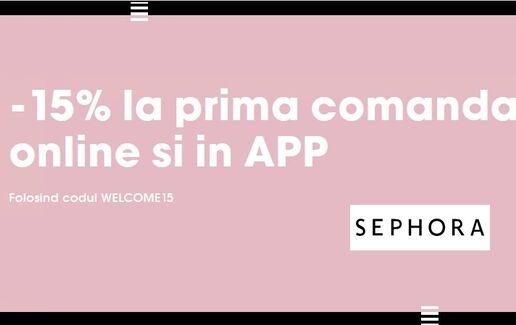 15% reducere la Sephora