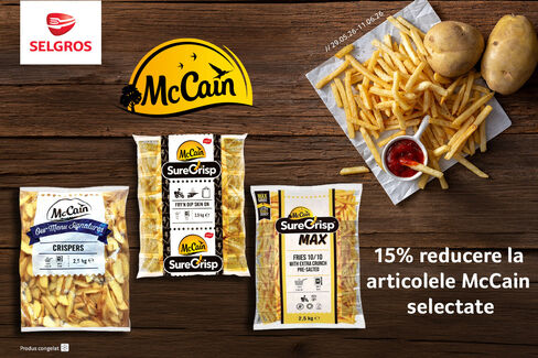 15% reducere la articolele McCain