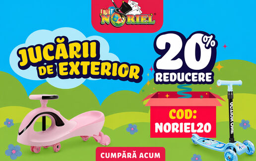 20% Reducere la toate jucariile de exterior Noriel