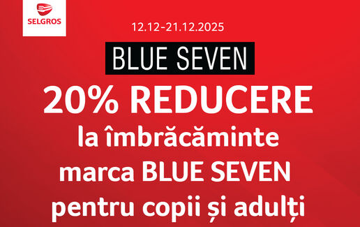 20% reducere la îmbrăcăminte pentru adulți și copii Blue Seven