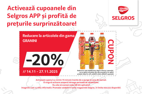 20% reducere la gama Granini
