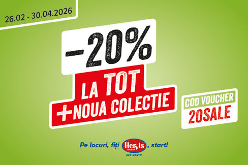 20% reducere la tot