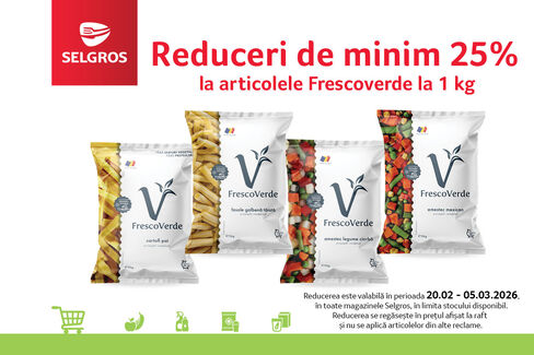 25% reducere la Frescoverde