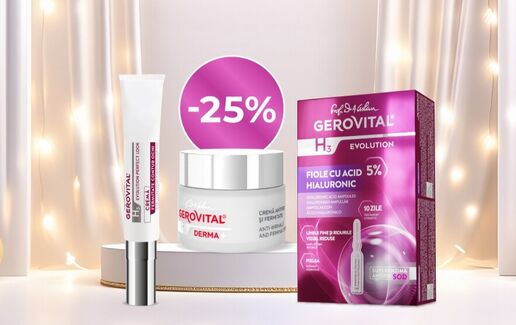 25% reducere la seruri Gerovital