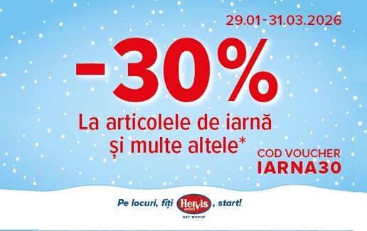 30% reducere la articolele de iarnă