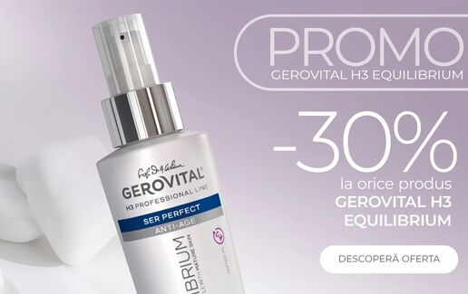 30% reducere la gama Gerovital H3 Equilibrium