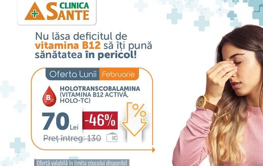 46% discount la Holotranscobalamină