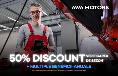 50% DISCOUNT verificarea de sezon