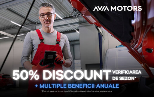 50% DISCOUNT verificarea de sezon