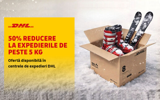 50% reducere la coletele de peste 5 kg