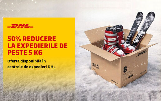 50% reducere la coletele de peste 5 kg