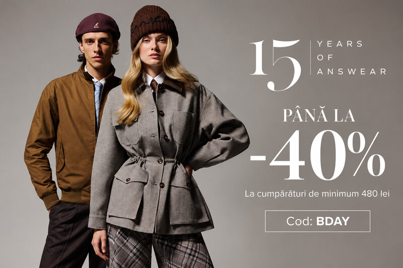 Ofertă Answear: 15 ani de stil, până la 40% reducere cu BDAY - BEST SALES