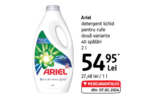 Ariel detergent lichid