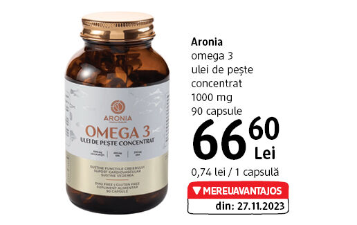 Aronia omega 3 ulei de pește