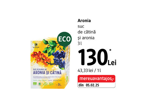Aronia suc de cătină