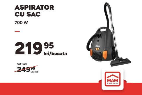 Aspirator cu sac la ofertă