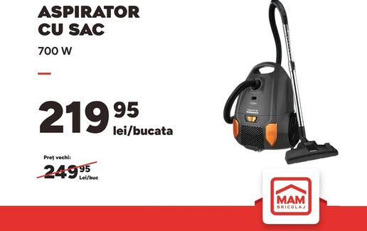 Aspirator cu sac la ofertă