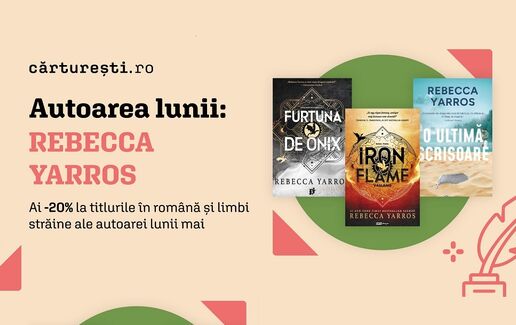 Autoarea lunii @Cărturești: Rebecca Yarros