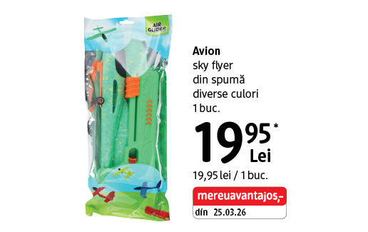 Avion sky flyer din spumă