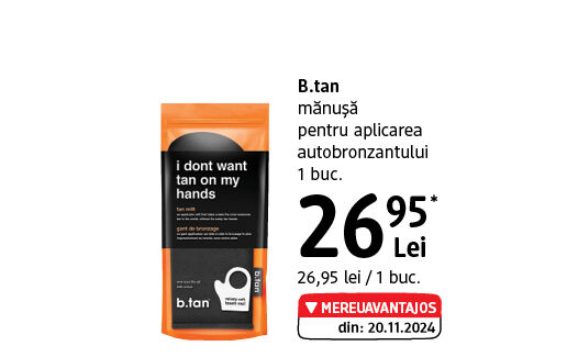 B.tan mănușă