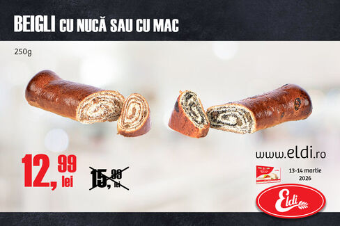 BEIGLI CU NUCĂ sau MAC - preț special