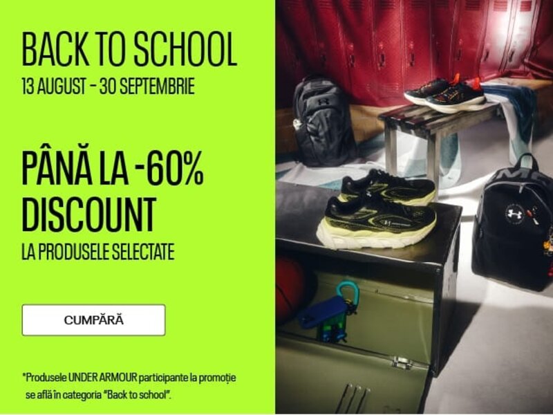 Ofertă Back to School - Under Armour