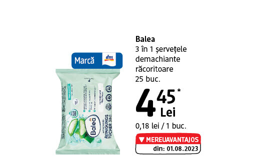 Balea 3 în 1 șervețele