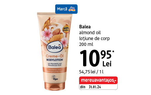 Ofertă Balea Almond Oil loțiune de corp - dm