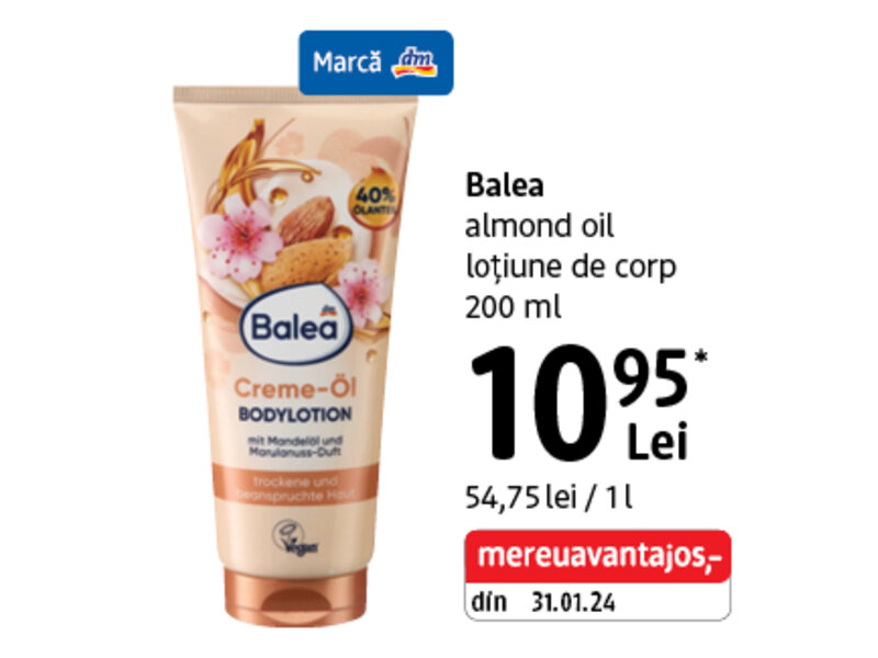 Ofertă Balea Almond Oil loțiune de corp - dm