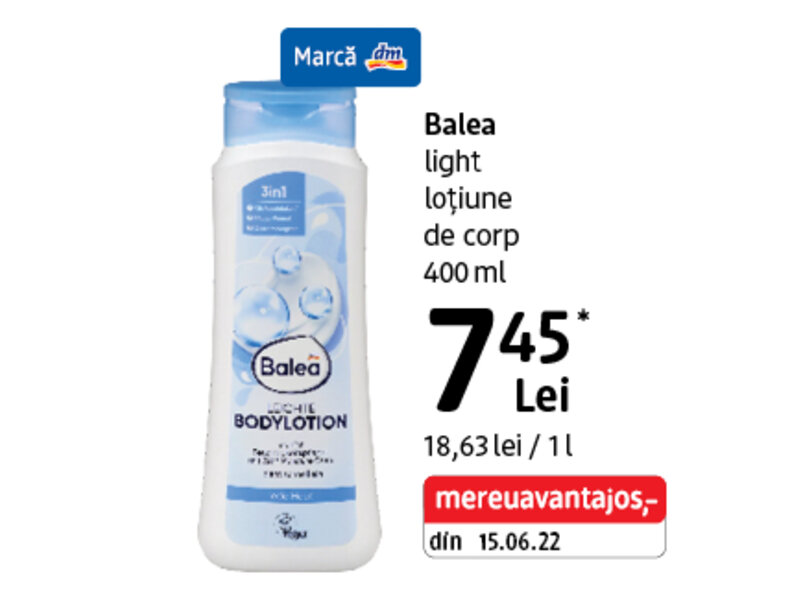 Ofertă Balea Light loțiune de corp - dm