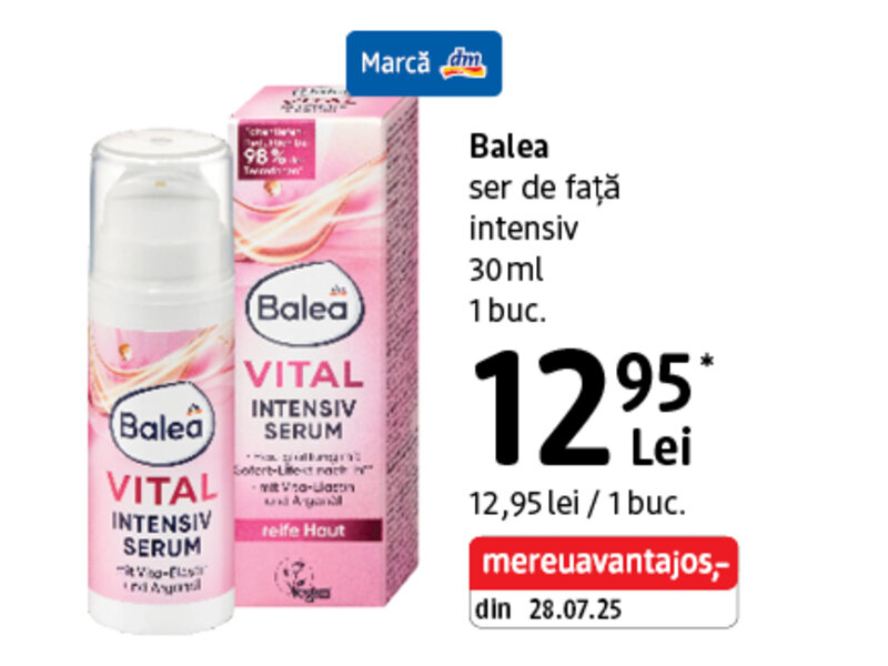 Ofertă Balea Vital ser de față - dm