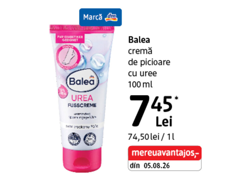 Ofertă Balea cremă de picioare - dm