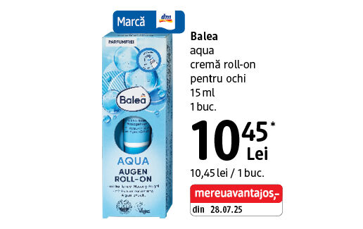 Balea cremă roll-on pentru ochi